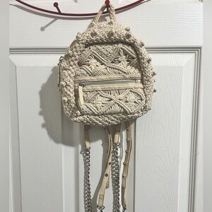 Zara crotchet mini book bag